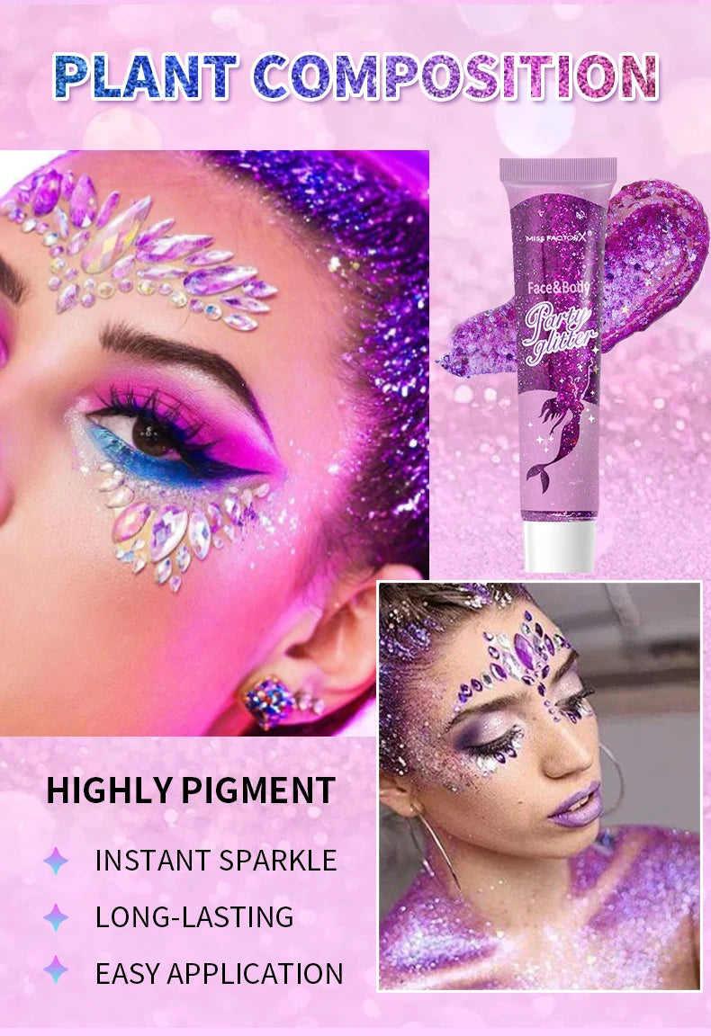Body glitter gel 10color