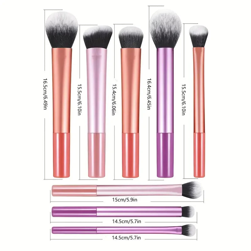 8pcs Makeup Brush Kit Soft