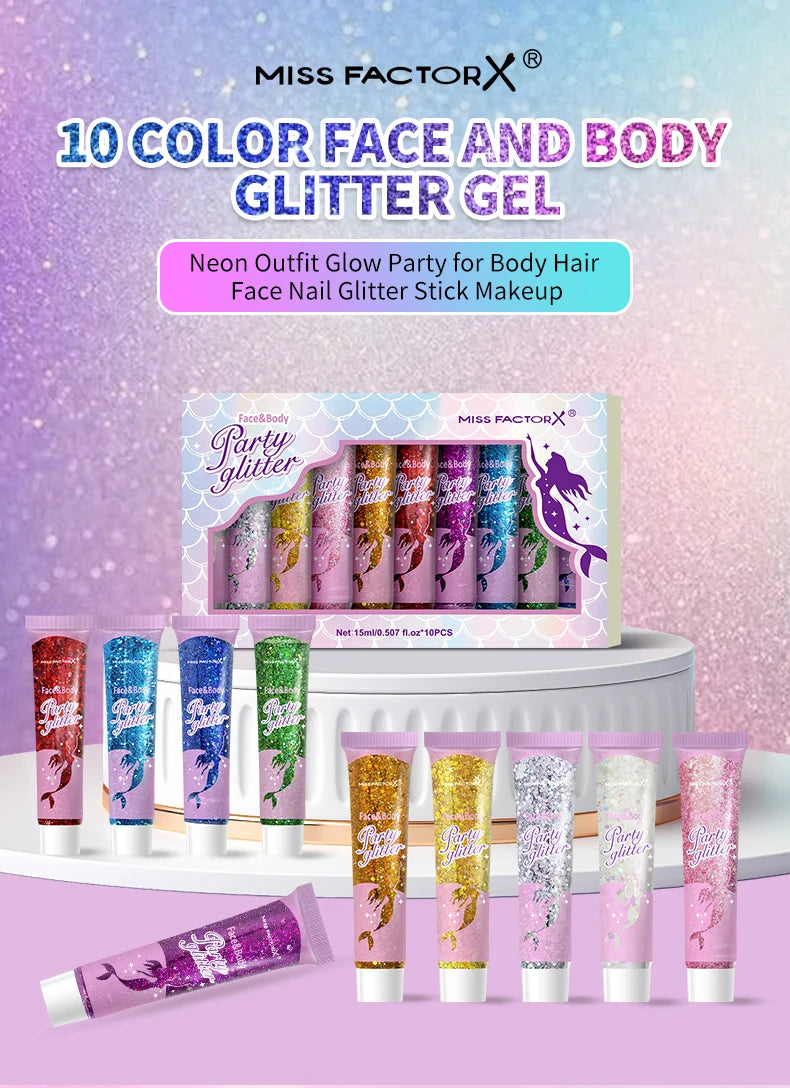 Body glitter gel 10color