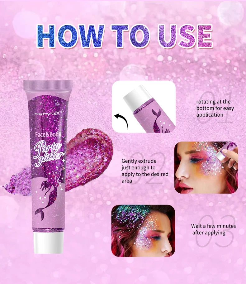 Body glitter gel 10color
