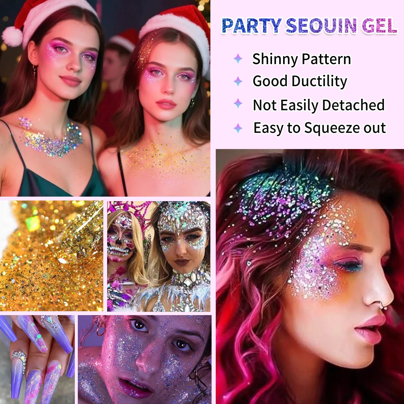 Body glitter gel 10color