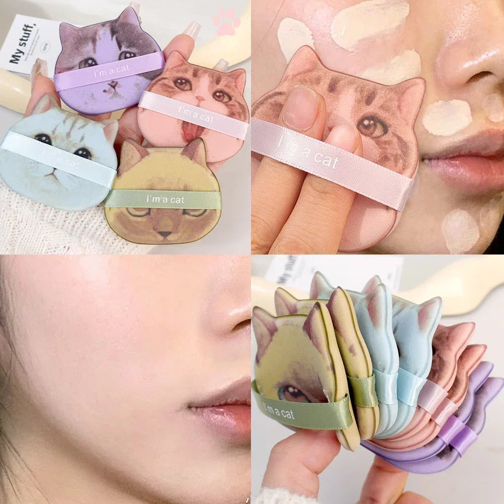 Cute Cartoon Cat Cosmetic Puff