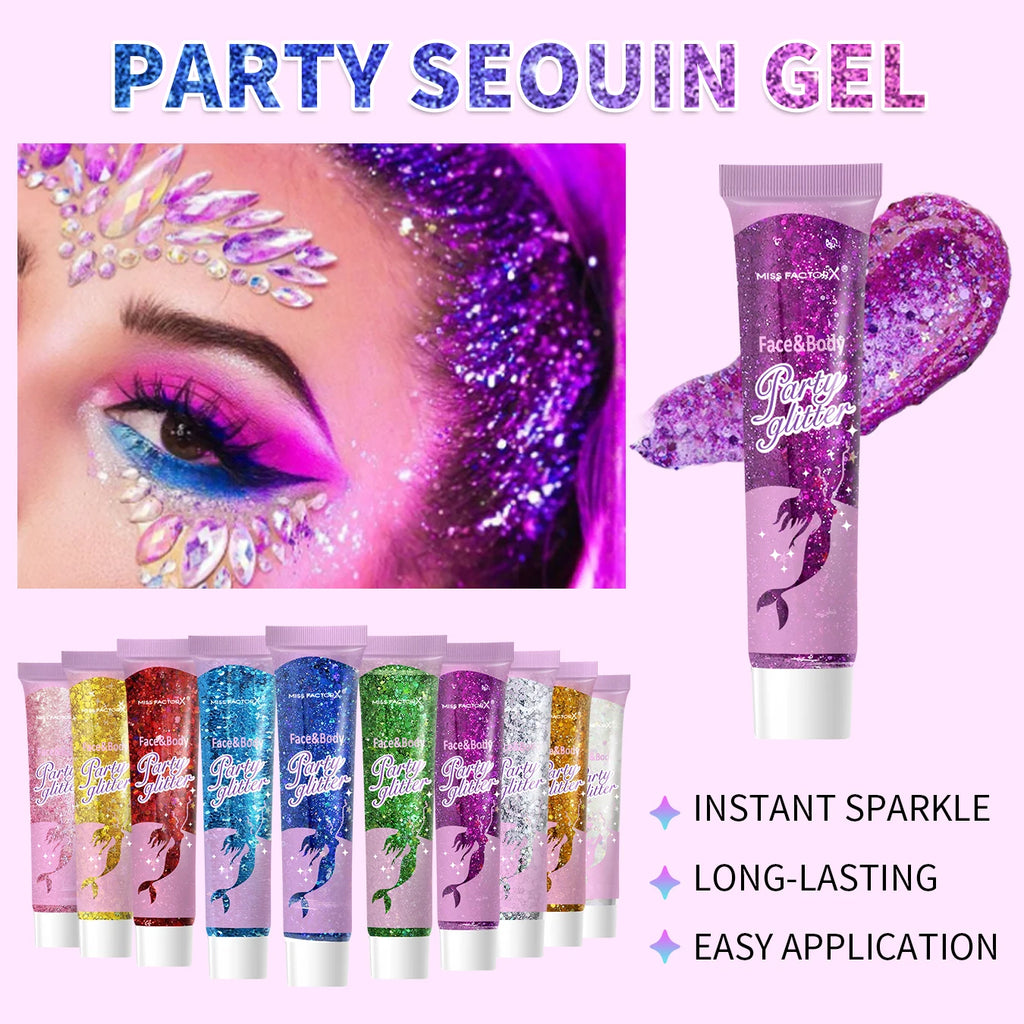 Body glitter gel 10color