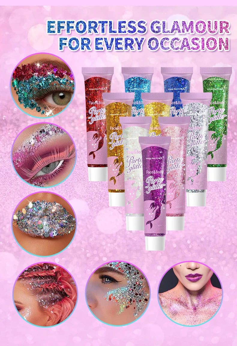 Body glitter gel 10color